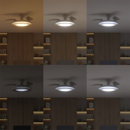 Philips - LED dæmpbar loftlampe med ventilator BLISS LED/35W/230V guld + fjernbetjening