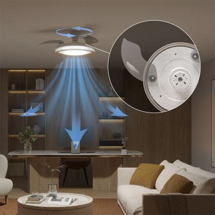 Philips - LED dæmpbar loftlampe med ventilator BLISS LED/35W/230V guld + fjernbetjening