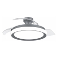 Philips - Dæmpbar LED-loftlampe med ventilator BLISS LED/35W/230V sort + fjernbetjening