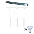 Philips - Dæmpbar LED-pendel på kabel til skinnesystemet EASYLINK, 3x GU10/7W/230V, 1 m, hvid