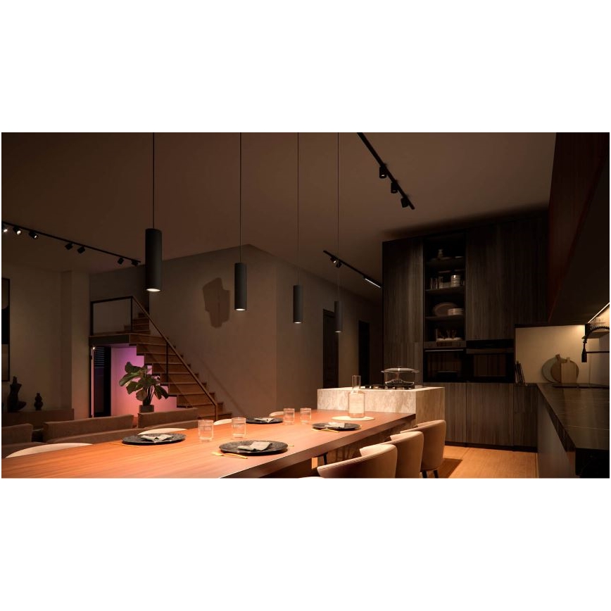 Philips - LED RGB dæmpbar pendel med wireophæng til Hue skinnesystem PERIFO LED RGB/5,2W/24V 2000-6500K