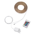 Philips - Dæmpbar LED RGBW-lysbånd 5m LED/12W/230V + fjernbetjening