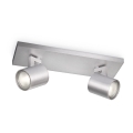 Philips - Dæmpbar LED RGBW-spot RUNNER 2xGU10/6,5W/230V 2700-6500K mat krom