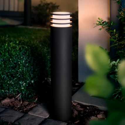Philips - LED RGB Dæmpbar udendørslampe Hue LUCCA 1xE27/8,1W/230V 77 cm 1000-20000K IP44