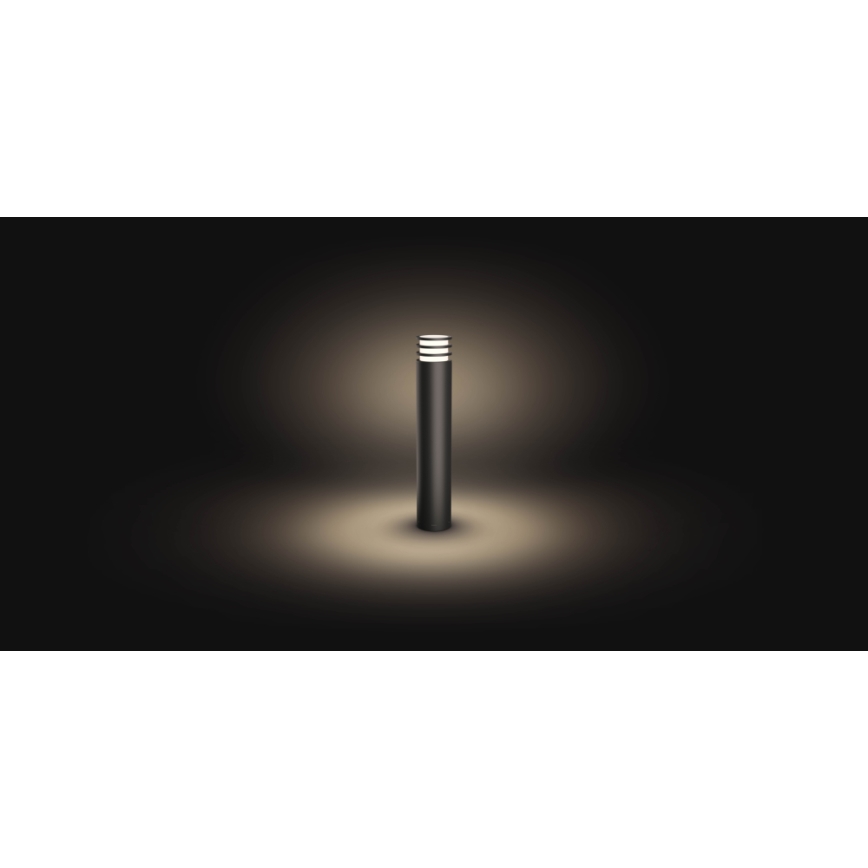 Philips - LED RGB Dæmpbar udendørslampe Hue LUCCA 1xE27/8,1W/230V 77 cm 1000-20000K IP44