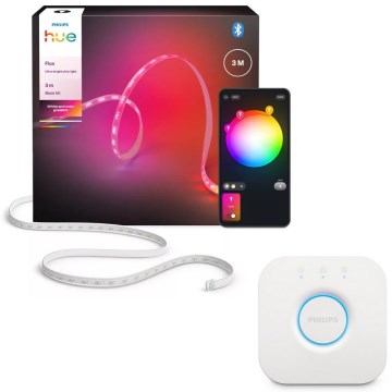 Philips - Dæmpbar RGBW LED-stribe Hue FLUX 3m LED/29W/230V 2200-6500K + Hue bridge