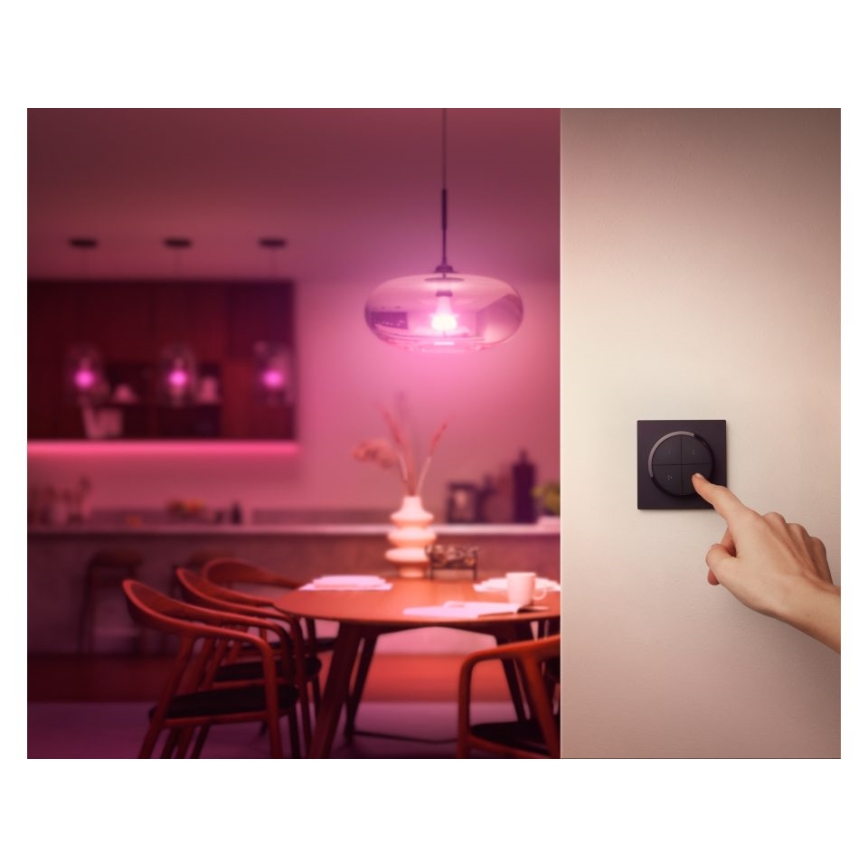 Philips - Fjernbetjening med kontakt Hue TAP 1xCR2032 sort