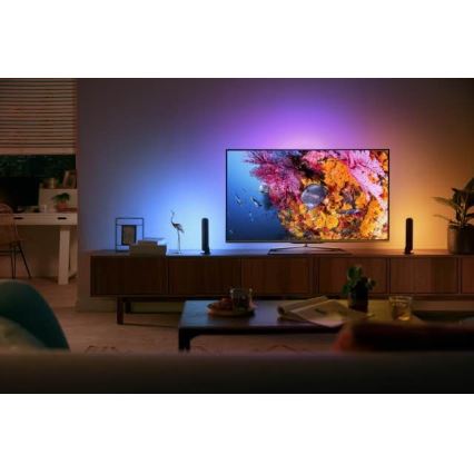 Philips - Udvidelsessæt LED RGB Bordlampe dæmpbar Hue PLAY LED/6W/230V sort
