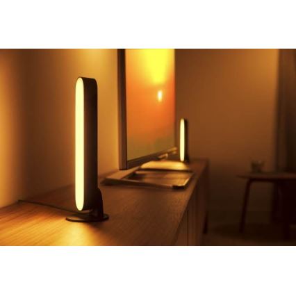 Philips - Udvidelsessæt LED RGB Bordlampe dæmpbar Hue PLAY LED/6W/230V sort