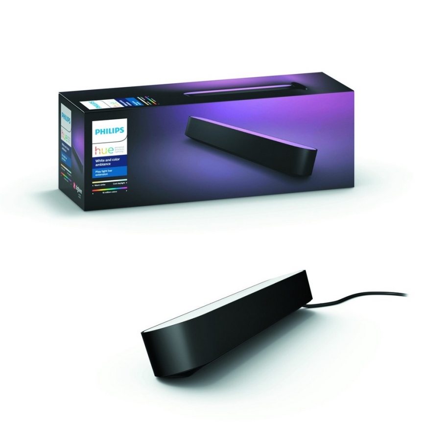 Philips - Udvidelsessæt LED RGB Bordlampe dæmpbar Hue PLAY LED/6W/230V sort