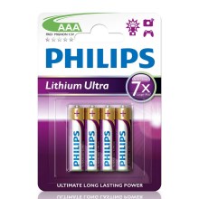 Philips FR03LB4A/10 - 4 stk. Lithiumbatteri AAA LITHIUM ULTRA 1,5V