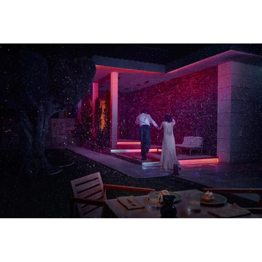 Philips - Dæmpbar RGBW udendørs LED-strip Hue FLUX 5m LED/30W/230V 2200-6500K IP67 + bevægelsessensor