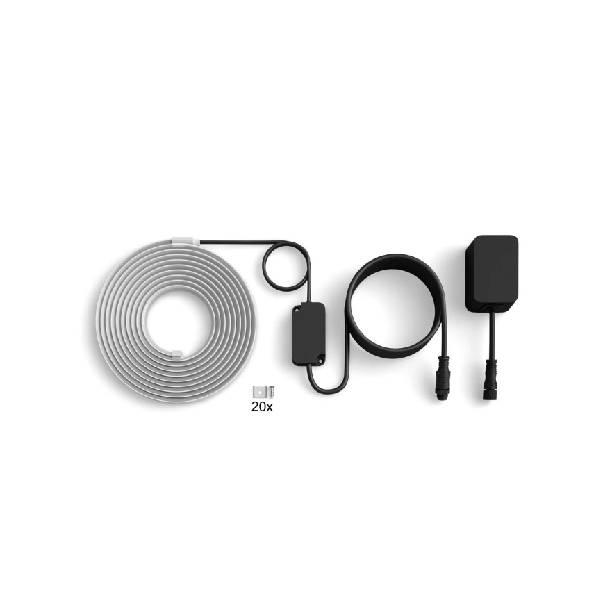 Philips - Dæmpbar RGBW udendørs LED-strip Hue FLUX 5m LED/30W/230V 2200-6500K IP67 + bevægelsessensor