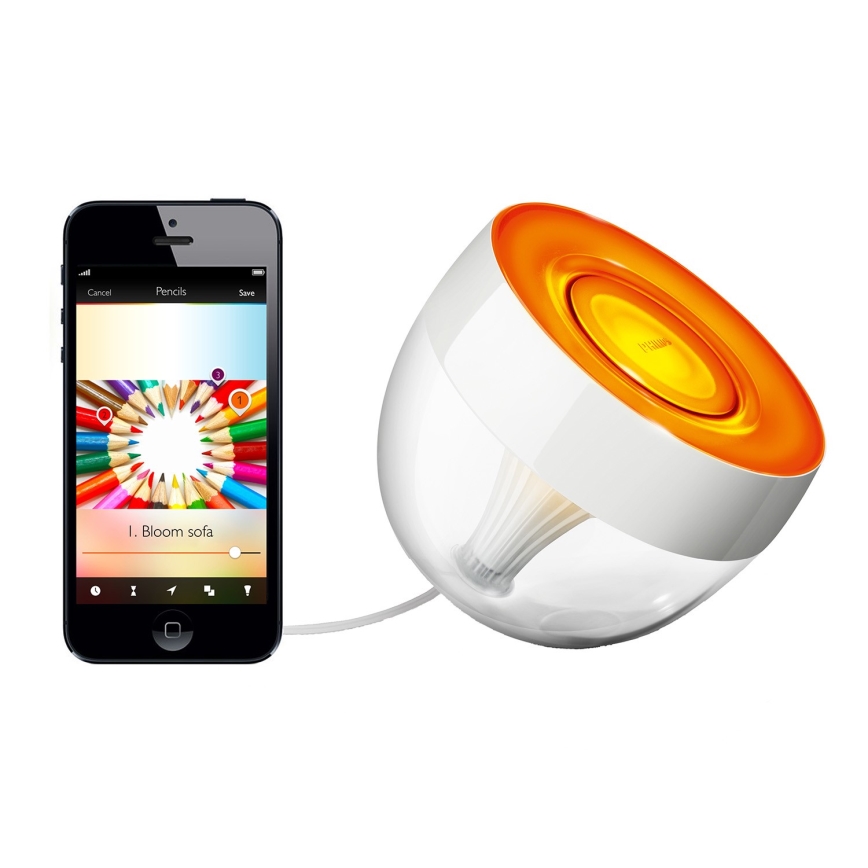 Philips - LED RGB Dæmpbar bordlampe Hue IRIS LED/8,2W/230V 2000-6500K hvid