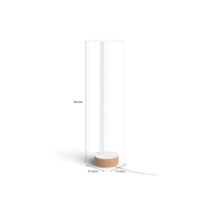 Philips - LED RGBW Dæmpbar bordlampe Hue SIGNE LED/11,8W/230V 2000-6500K