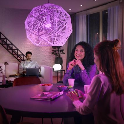Startpakke Philips Hue WHITE AND COLOR AMBIANCE 3xE27/9W 2000-6500K + Hue Bridge og Dimmer Switch