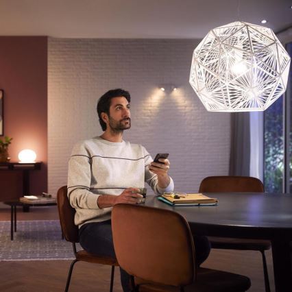 Startpakke Philips Hue WHITE AND COLOR AMBIANCE 3xE27/9W 2000-6500K + Hue Bridge og Dimmer Switch