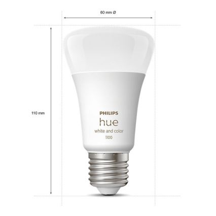 Grundsæt Philips Hue WHITE AND COLOR AMBIANCE 3xE27/9W/230V 2000-6500K + forbindelsesenhed