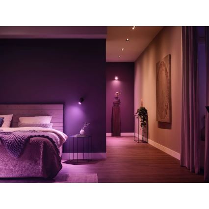 Startpakke Philips Hue WHITE AND COLOR AMBIANCE 3xGU10/4,2W/230V 2000-6500K + Hue Bridge og Dimmer Switch