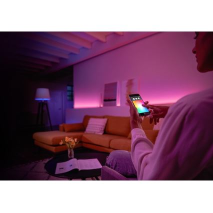 Startpakke Philips Hue WHITE AND COLOR AMBIANCE 2xE27/9W/230V 2000-6500K + Hue Bridge