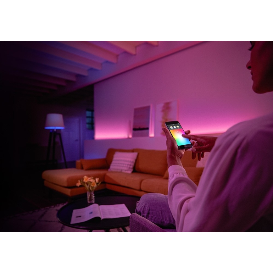 Startpakke Philips Hue WHITE AND COLOR AMBIANCE 2xE27/9W/230V 2000-6500K + Hue Bridge