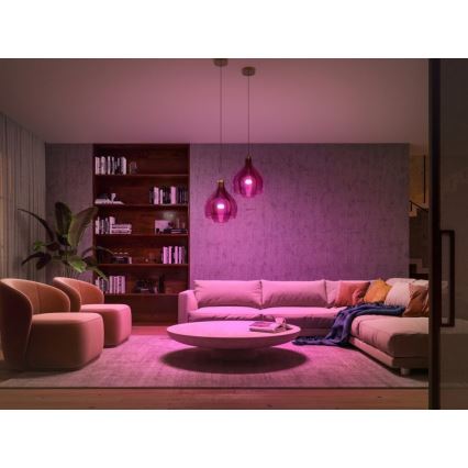 Startpakke Philips Hue WHITE AND COLOR AMBIANCE 2xE27/9W/230V 2000-6500K + Hue Bridge