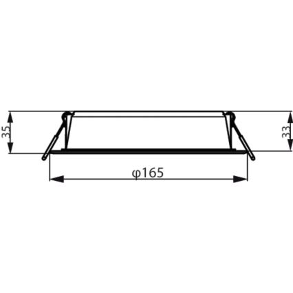 Philips - Indbygningslampe MESON LED/16,5W/230V 3000K