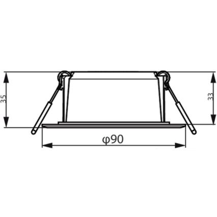 Philips - Indbygningslampe MESON LED/5,5W/230V 3000K