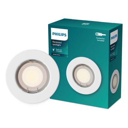 Philips - Indbygningsspot PERIDOT 1xGU10/7W/230V hvid