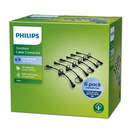 Philips - Kabelstik 6 stk. IP65