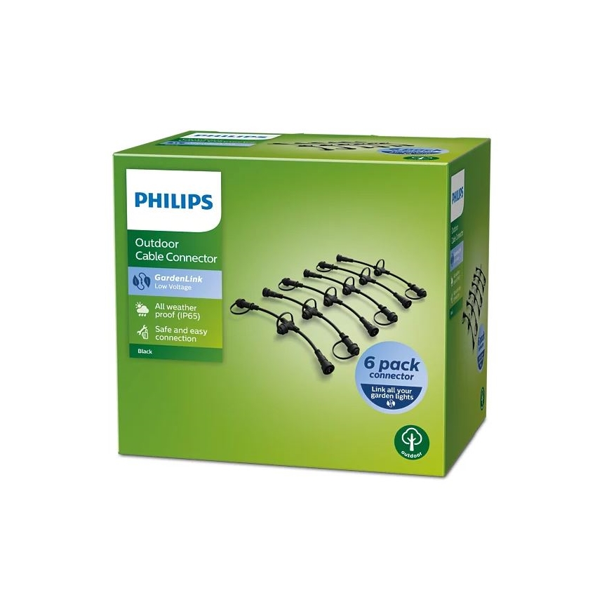 Philips - Kabelstik 6 stk. IP65