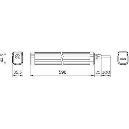 Philips - LED arbejdslampe PROJECTLINE LED/17W/230V IP65