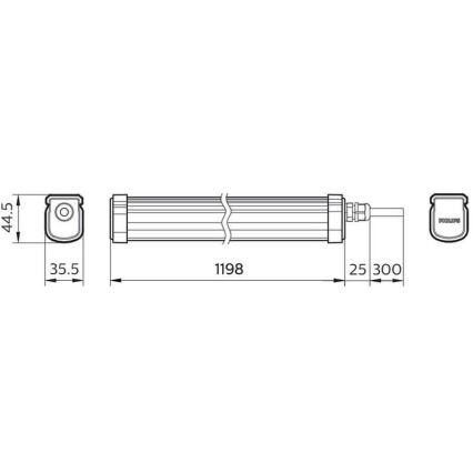 Philips - LED arbejdslampe PROJECTLINE LED/34W/230V IP65