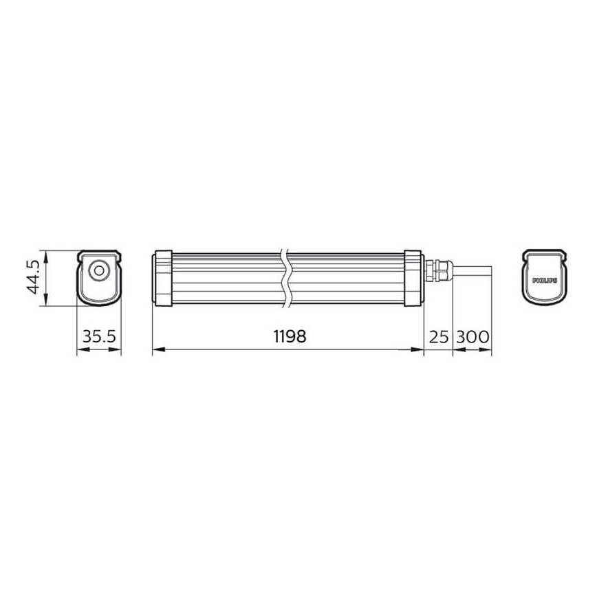 Philips - LED arbejdslampe PROJECTLINE LED/34W/230V IP65
