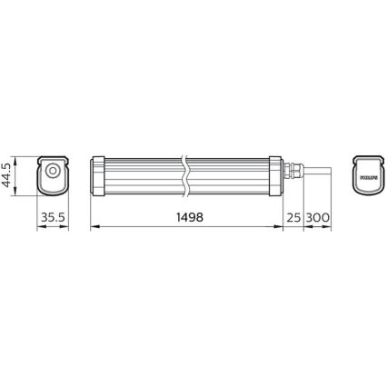 Philips - LED arbejdslampe PROJECTLINE LED/54W/230V IP65