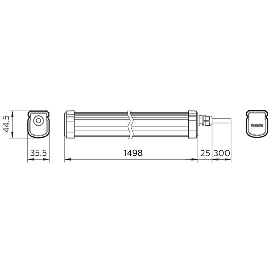 Philips - LED arbejdslampe PROJECTLINE LED/54W/230V IP65