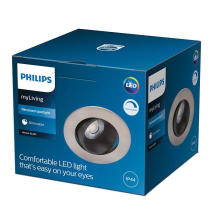 Philips - LED badeværelseslampe dæmpbar ABROSA 1xLED/9W/230V IP44