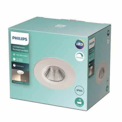 Philips - LED badeværelseslampe dæmpbar LED/5,5W/230V 2700K IP65