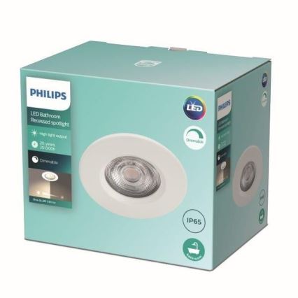 Philips - LED badeværelseslampe dæmpbar LED/5W/230V 2700K IP65