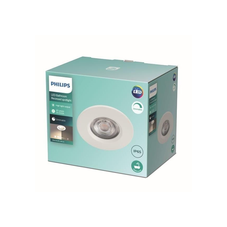 Philips - LED badeværelseslampe dæmpbar LED/5W/230V 2700K IP65