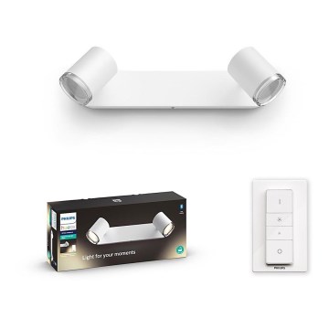 Philips - LED badeværelseslampe dæmpbar Hue ADORE 2xGU10/5W/230V IP44