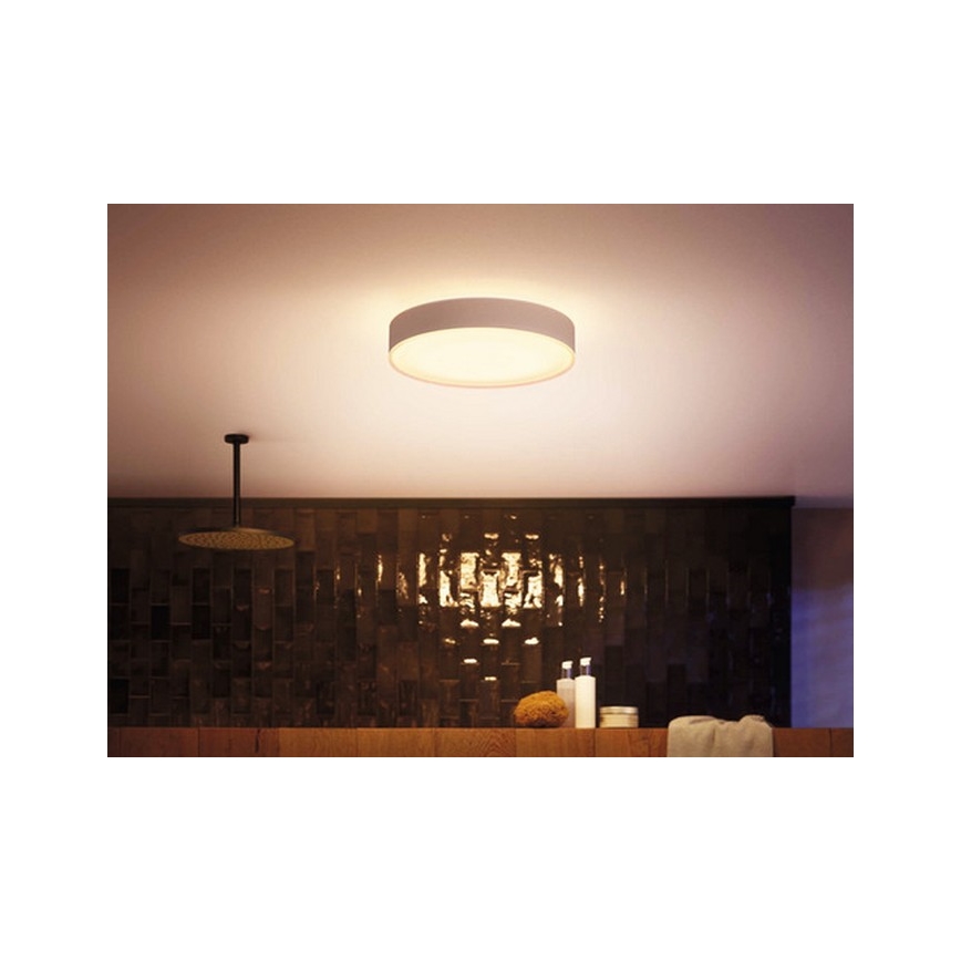 Philips - LED badeværelseslampe dæmpbar Hue DEVERE LED/33,5W/230V IP44 diam. 425 mm 2200-6500K + fjernbetjening