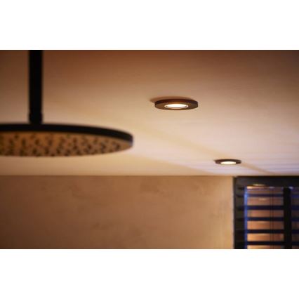 Philips - LED indbygningsspot dæmpbart RGBW-farver Hue XAMENTO GU10/5,7W/230V IP44 2200-6500K