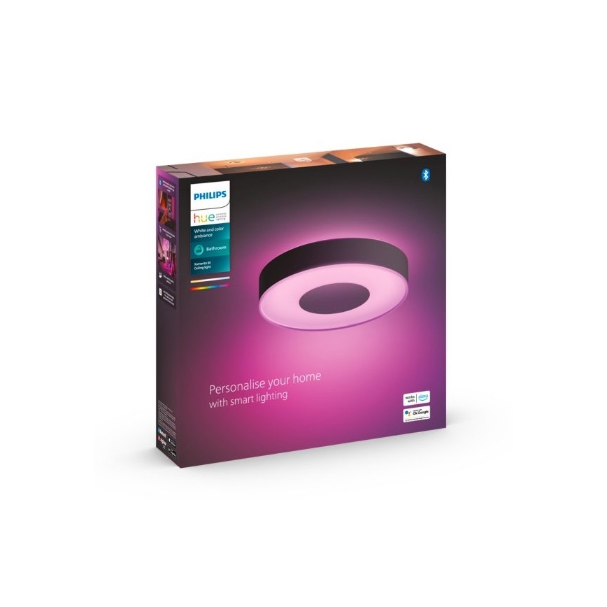 Philips - LED badeværelseslampe dæmpbar RGBW-farver Hue XAMENTO LED/33,5W/230V IP44 diam. 381 mm 2000-6500K