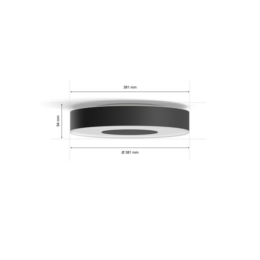 Philips - LED badeværelseslampe dæmpbar RGBW-farver Hue XAMENTO LED/33,5W/230V IP44 diam. 381 mm 2000-6500K