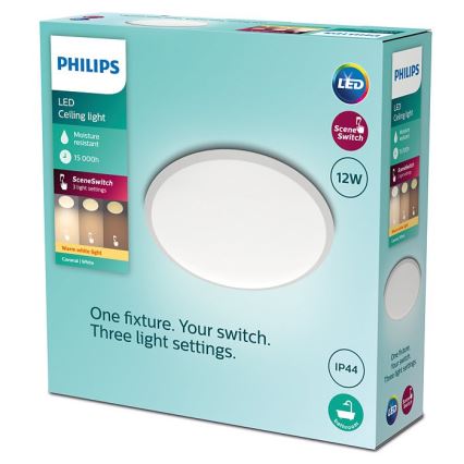 Philips - LED loftlampe til badeværelse dæmpbar SCENE SWITCH LED/12W/230V IP44