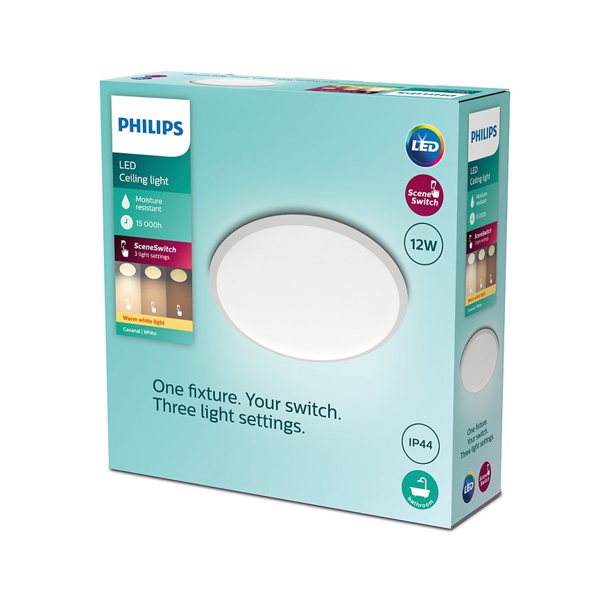 Philips - LED loftlampe til badeværelse dæmpbar SCENE SWITCH LED/12W/230V IP44