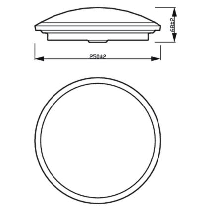 Philips - LED loftlampe til badeværelse dæmpbar SCENE SWITCH LED/12W/230V IP44