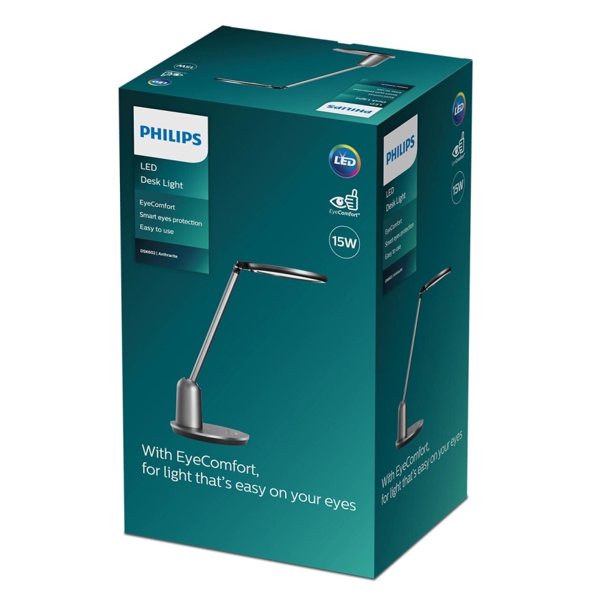 Philips - LED bordlampe m. touch-funktion dæmpbar EINSTEIN SCENE SWITCH LED/15W/230V 2800/4000/5100K CRI94