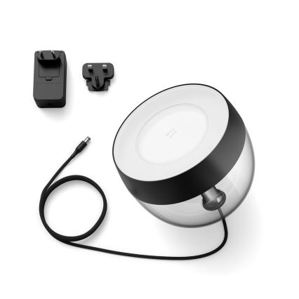 Philips - LED bordlampe dæmpbar RGB-farver Hue IRIS LED/8,2W/230V 2000-6500K sort